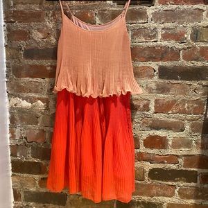 Pink and red summer dress